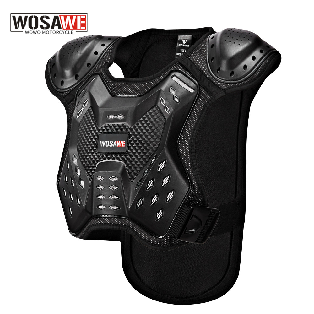 Motorcycle Gear Kids - WOSAWE Gilet Protettivo per Bambini, Pettorina