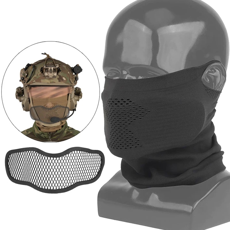 Motorcycle Gear Wholesale - Maschera Protettiva Tattica in Rete d'Acciaio
