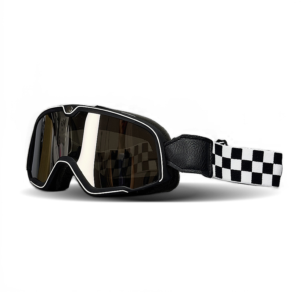 Motorcycle Gear Vintage - Casco da motociclista retrò Occhiali da