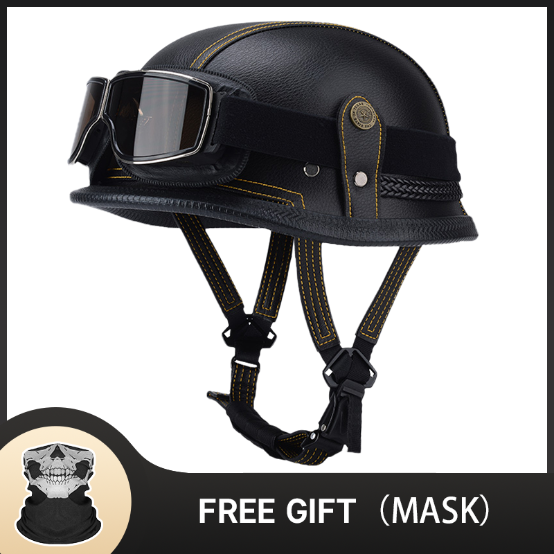 Motorcycle Gear Vintage - Casco tedesco mezzo vintage Casco moto
