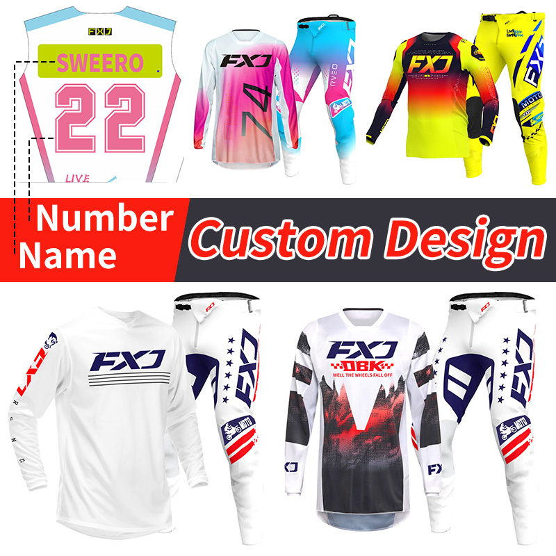 Motorcycle Gear Women Pants - Completo da Motocross per Adulti, Maglia