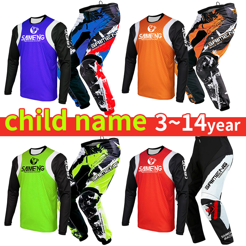 Motorcycle Gear Kids - Nuovo Set di Abbigliamento da Motocross