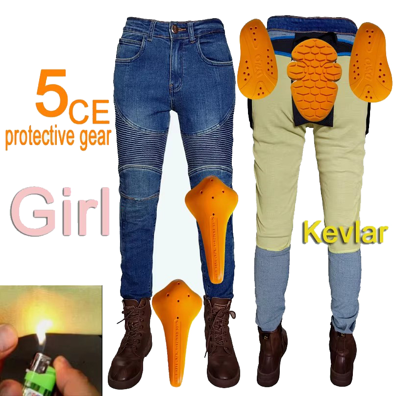Motorcycle Gear Women Pants - Jeans da moto da donna in