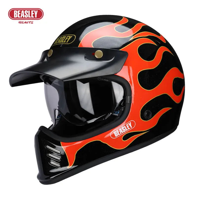 Motorcycle Gear Vintage - Casco da motociclista vintage Casco per