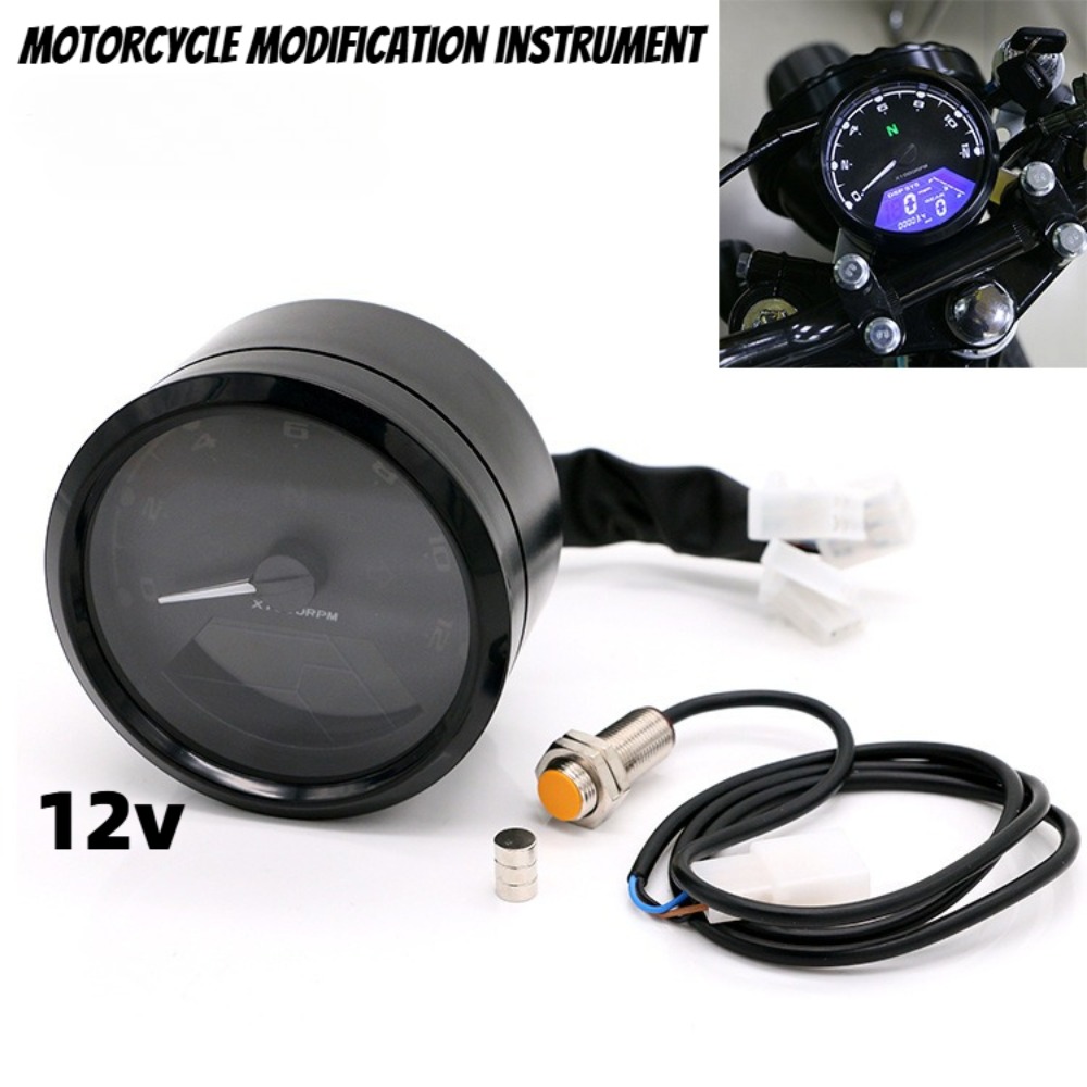 Motorcycle Gear Indicator - Tachimetro Universale per Moto, Contachilometri Digitale