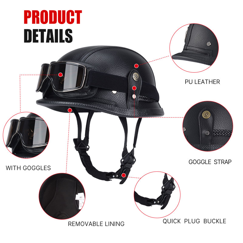 Casco tedesco mezzo vintage Ca - Motorcycle Gear Vintage recensione e prezzo