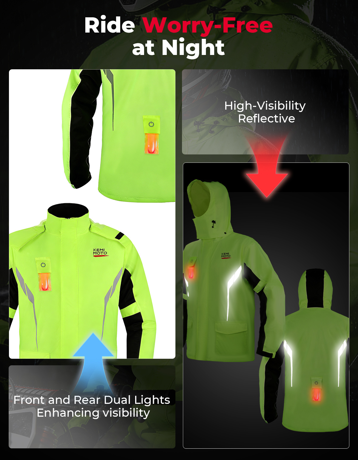 KEMIMOTO Set impermeabile unis - Motorcycle Gear Jacket recensione e prezzo