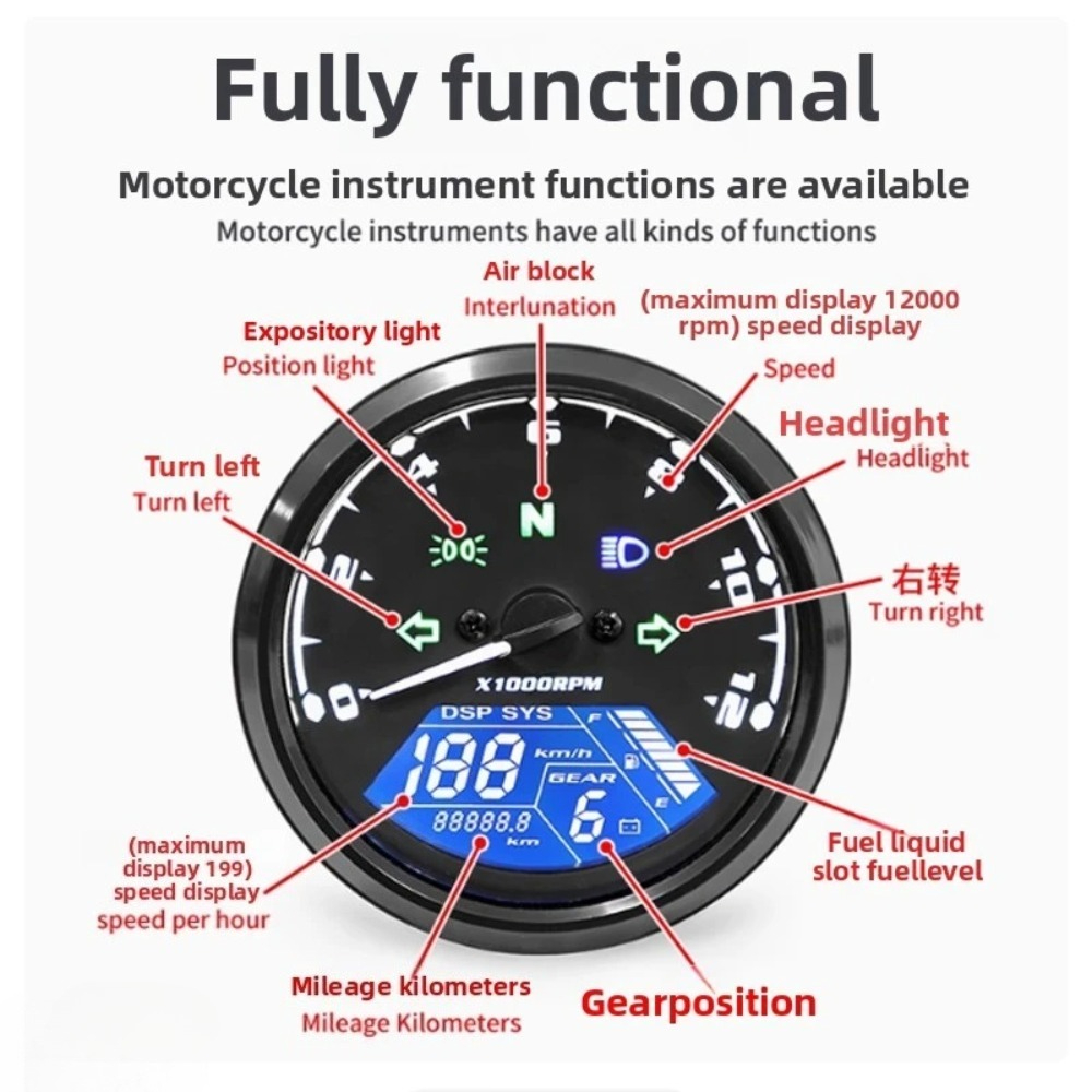 Tachimetro Universale per Moto - Motorcycle Gear Indicator recensione e prezzo